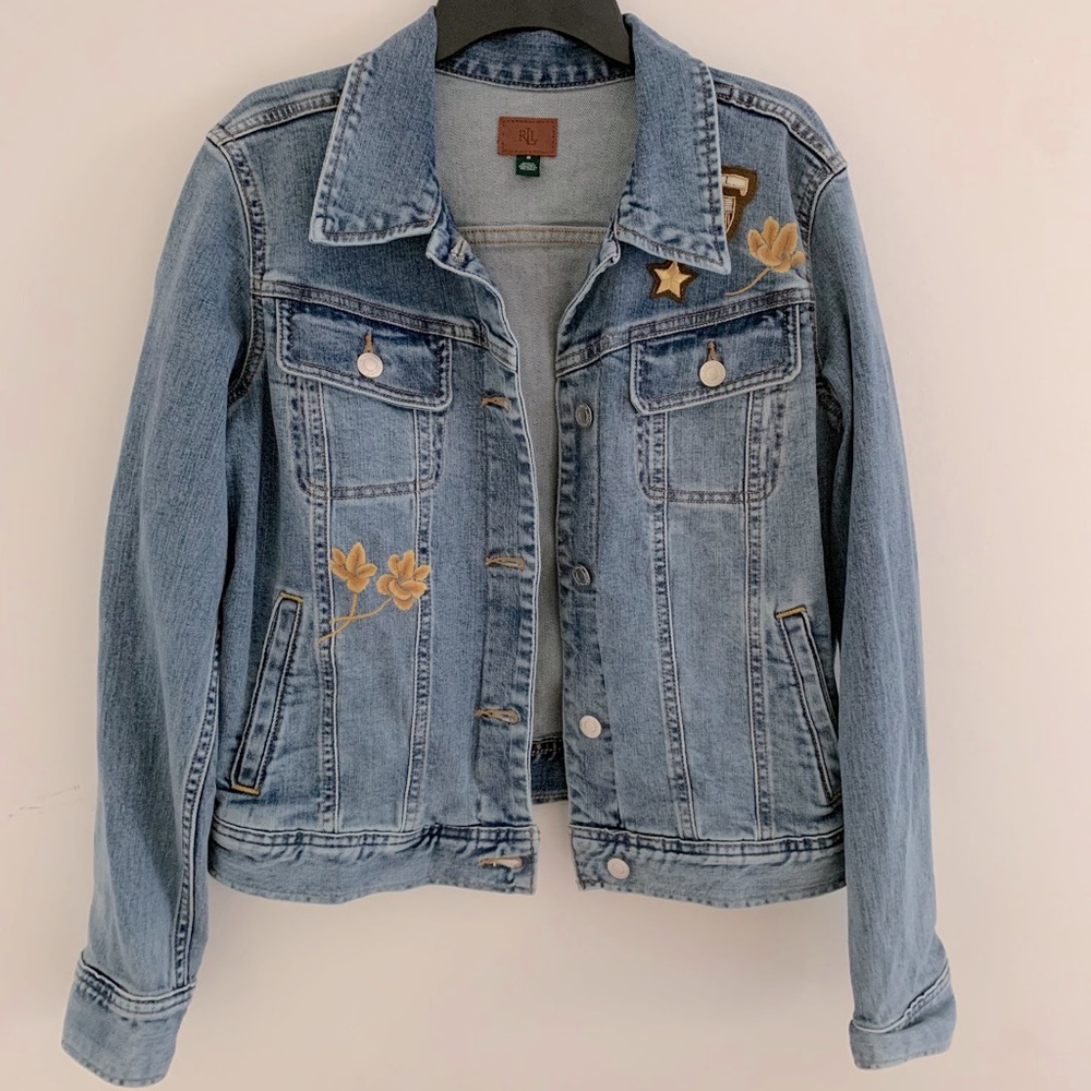 Ralph Lauren Embroidered Jean Jacket